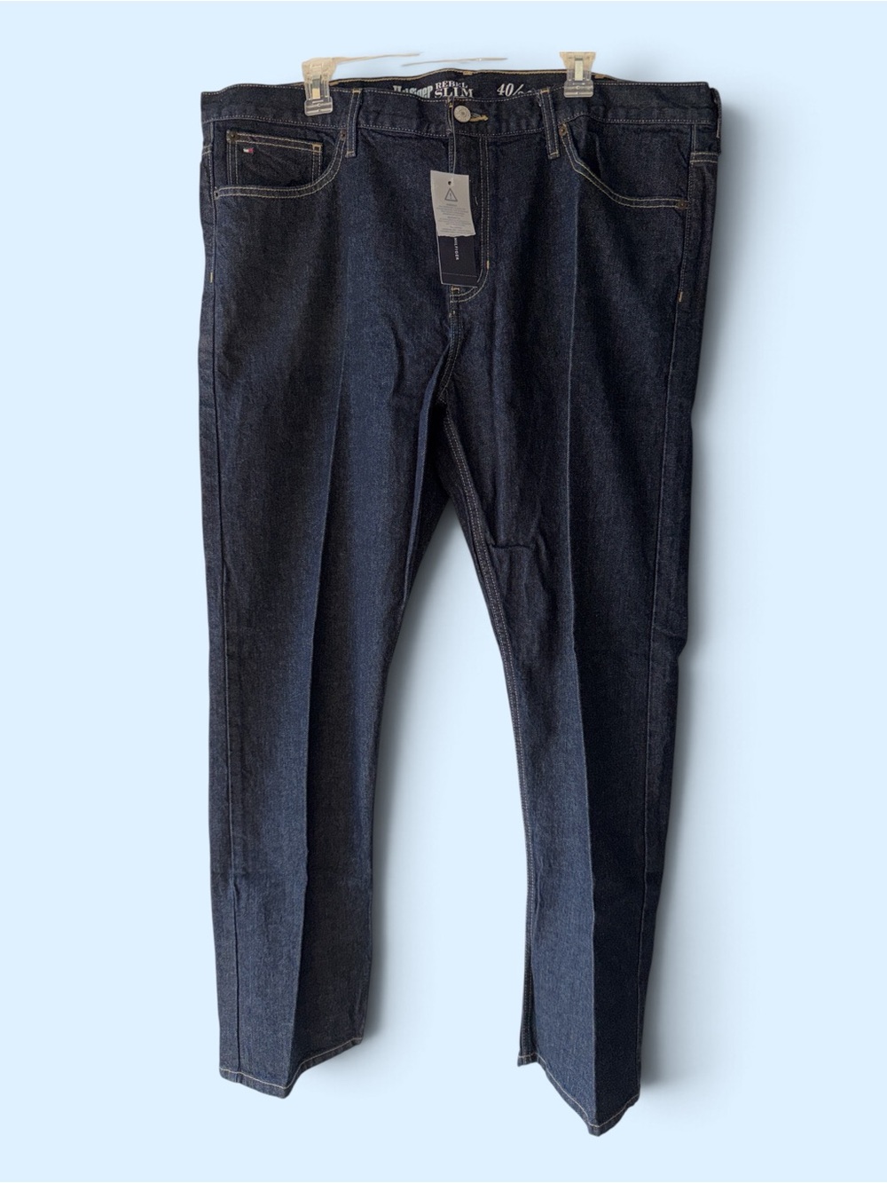 Tommy Hilfiger Men's Navy Slim Straight Jeans